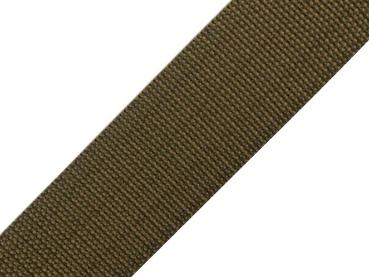 Gurtband Uni 40 mm breit Khaki